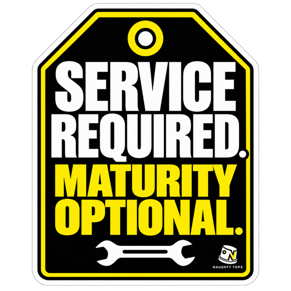 Service Required, Maturity Optional — Sticker