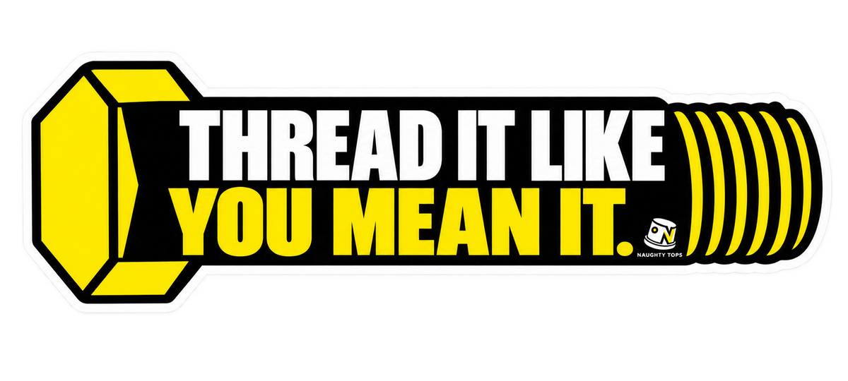Thread It Like You Mean It — Sticker