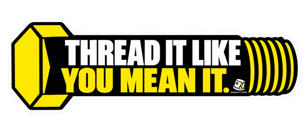 Thread It Like You Mean It — Sticker